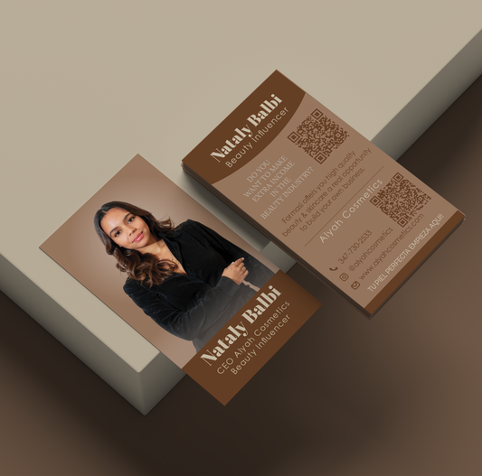 Custom Vertical Photo Business Card – Minimal Design + QR Code
