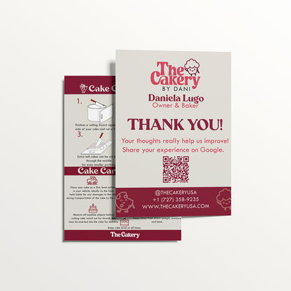 Custom Instruction Cards – Product Care + QR Code for Small Brands