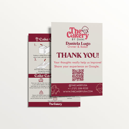 Custom Instruction Cards – Product Care + QR Code for Small Brands