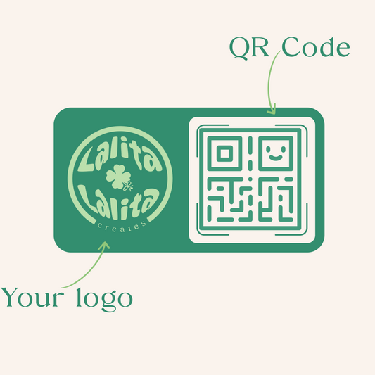 Custom QR Code Sticker – With Logo