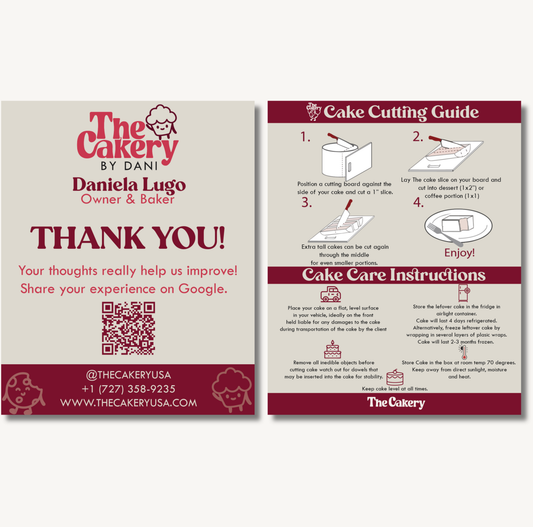 Custom Instruction Cards – Product Care + QR Code for Small Brands