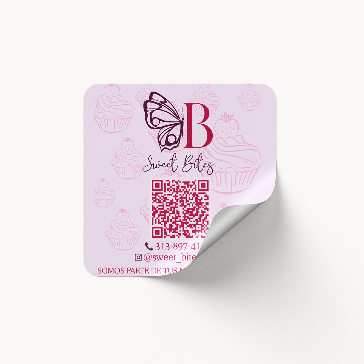Personalized Stickers QR code And Logo