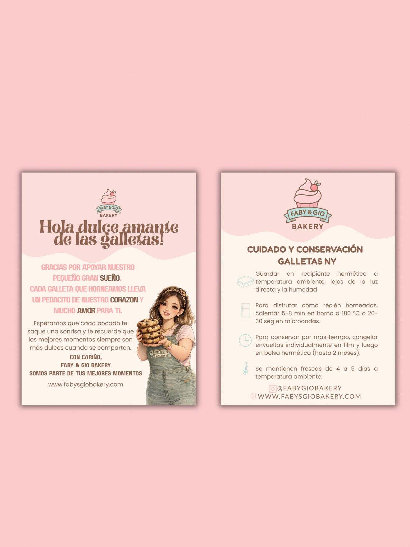 Bakery Thank you cards