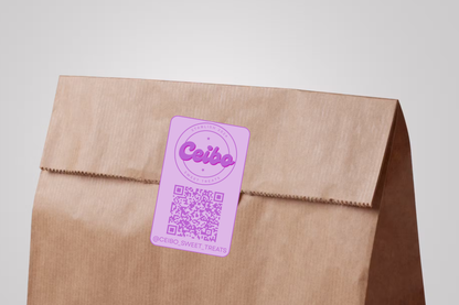 Custom QR Code Sticker – With Logo