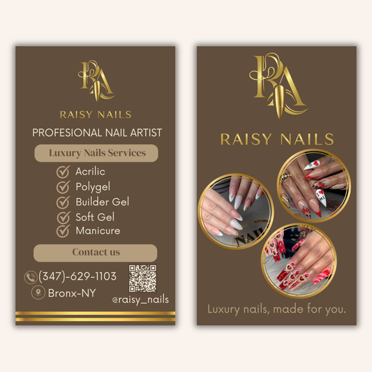 Custom Vertical Photo Business Card – Minimal Design + QR Code