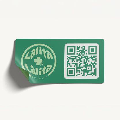 Custom QR Code Sticker – With Logo