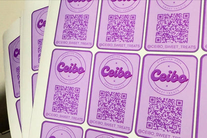 Custom QR Code Sticker – With Logo