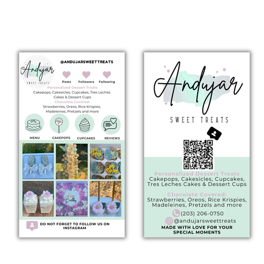 Instagram Business Cards – Custom Social Media Style