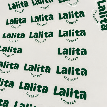 Custom Clear Logo Stickers